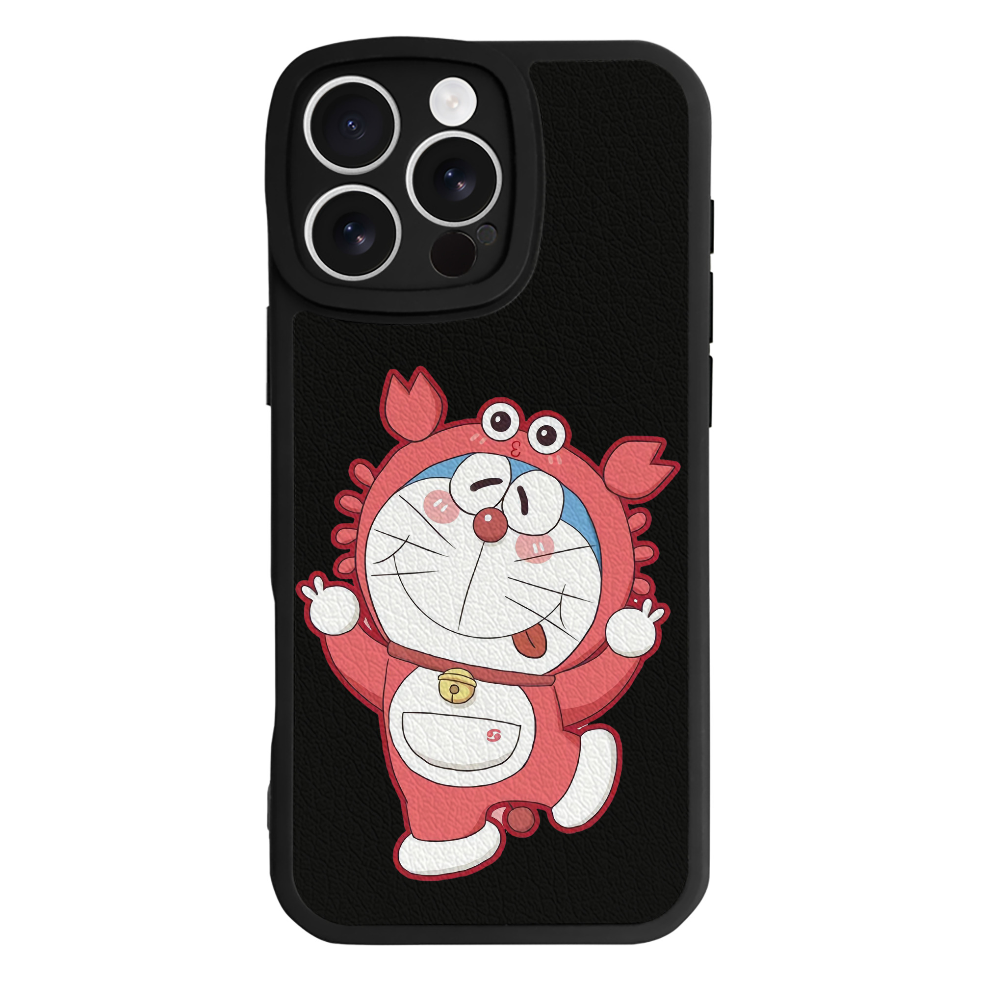 （画像用） ドラえもん Doraemon 【iPhone 16シリーズ対応】シリコンスマホケース（レザー調） 材質：シリコン